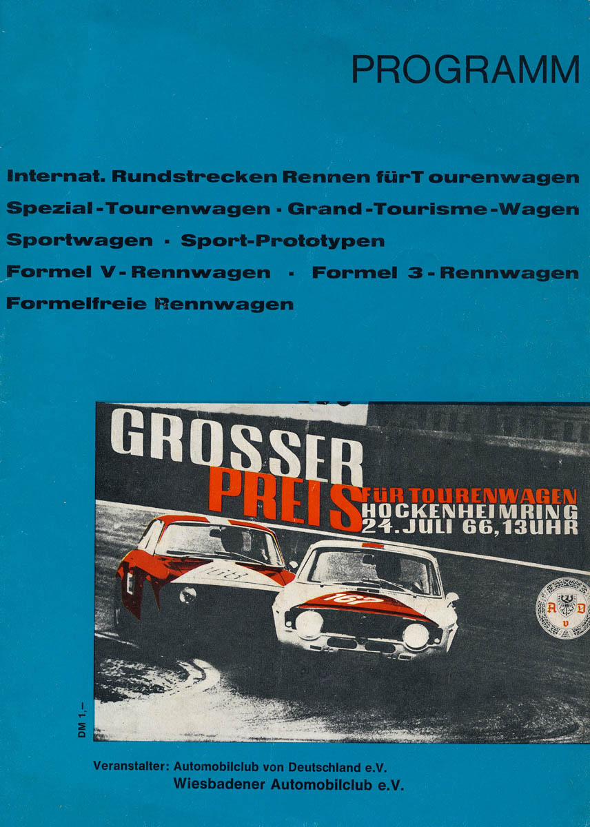 Round 2 - Hockenheim Grosser Preis für Tourenwagen - Formel 3 [Mar 7th] 1966-07-24-hockenheim